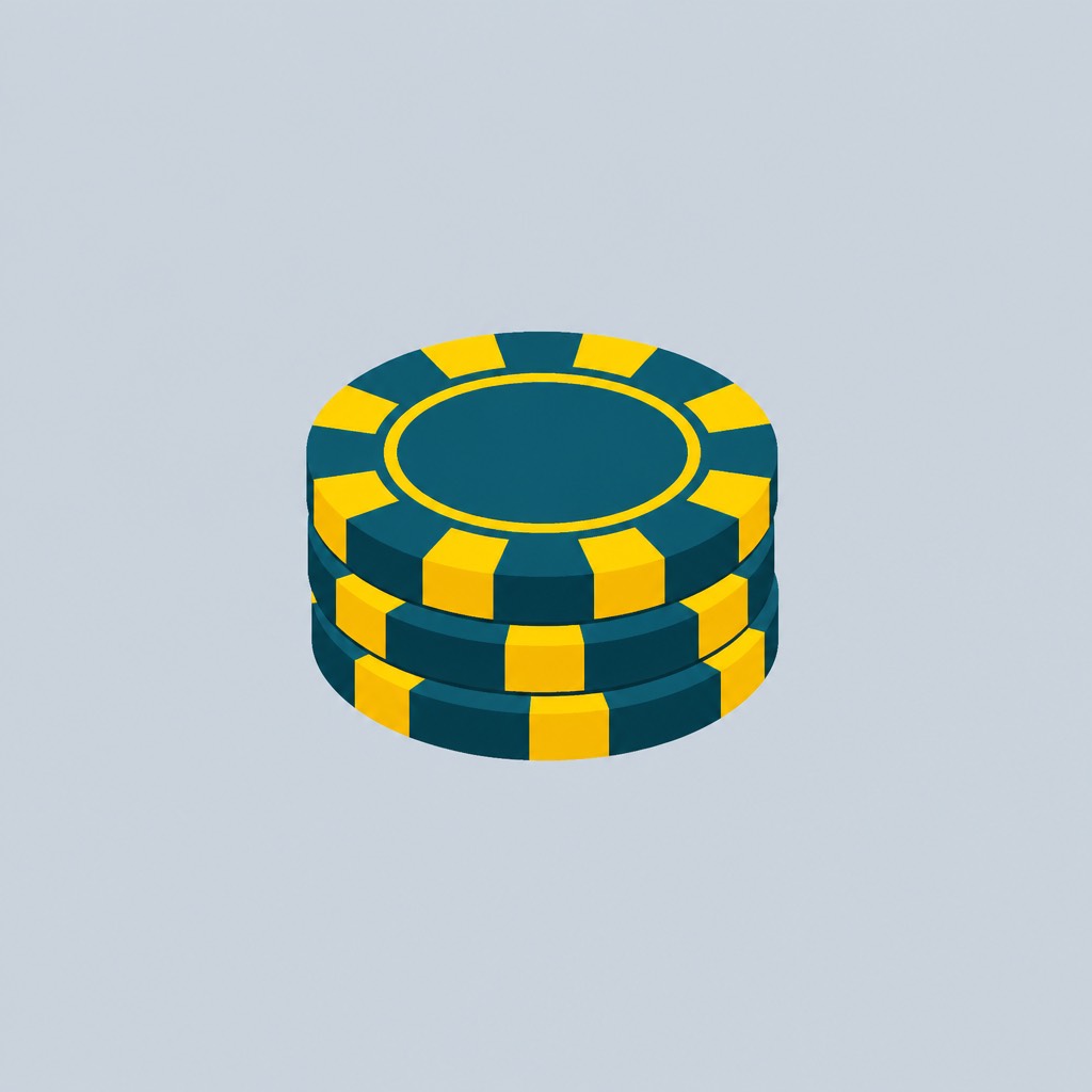 Stack of stylised casino chips